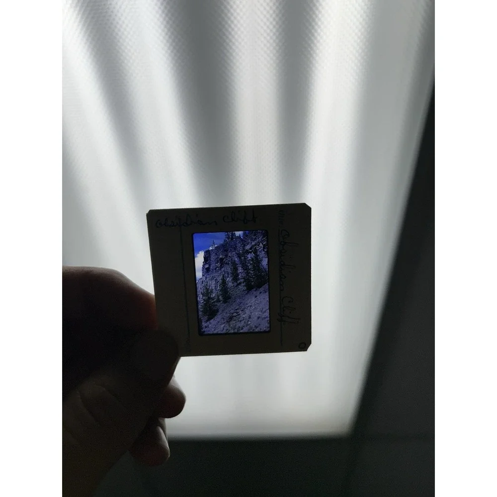 78 Vintage Picture Film Slides Photos Nature 70s With Case Yellowstone